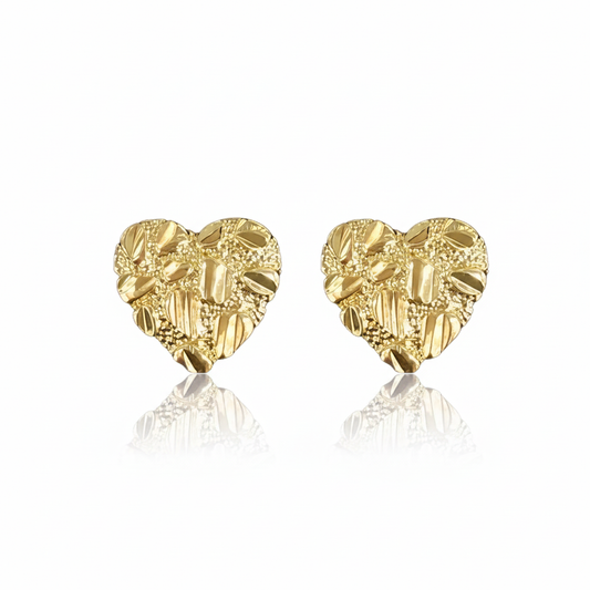 Heart Nugget Studs